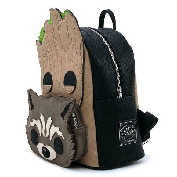 Loungefly Marvel Groot Mini Backpack Bag - Picture 2 of 7